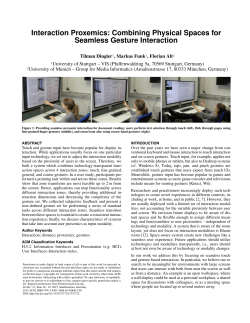 Interaction Proxemics: Combining Physical Spaces for Seamless