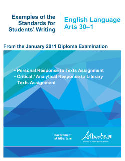 January 2011 - Alberta Education