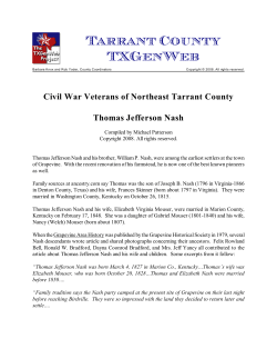 Thomas Jefferson Nash - RootsWeb