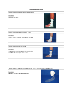 ORTOMOBIL CATALOGUE ANKLE ORTHOSIS