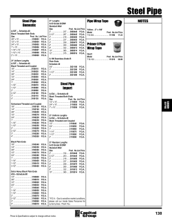 Steel Pipe - Capitol Group Inc