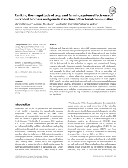 Ranking the magnitude of crop and farming system effects on soil