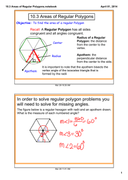 10.3 Areas of Regular Polygons.notebook