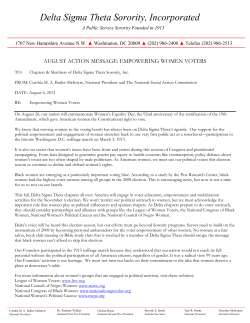 Delta Sigma Theta Sorority, Incorporated