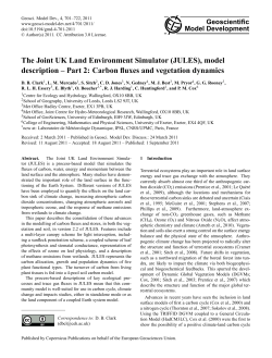 The Joint UK Land Environment Simulator (JULES), model description