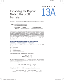 Expanding the Dupont Model: The Scott Formula