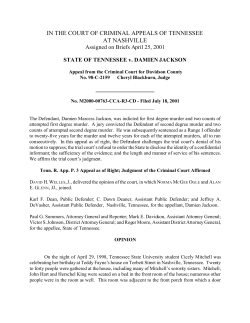 State of Tennessee v. Damien Marcess Jackson