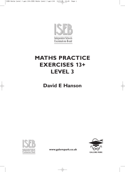 ISEB Maths Level 3 ppi-146:ISEB Maths Level 3 ppi-146