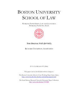 BOSTON UNIVERSITY SCHOOL OF LAW