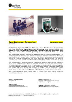 One Sentence. Supervisor