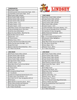 KINDERGARTEN 5 Red Pocket Folder 1 12x18 Assorted Colors