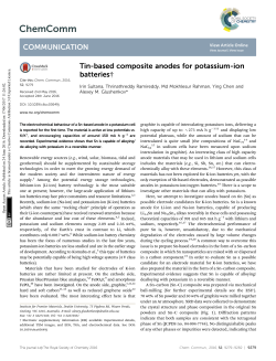 Tin-based composite anodes for potassium-ion