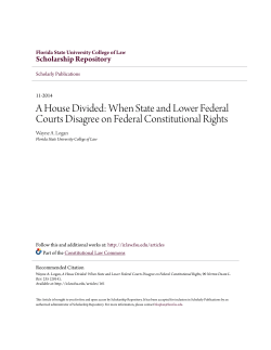 A House Divided: When State and Lower Federal Courts Disagree