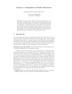 Syntax vs. Semantics on Finite Structures