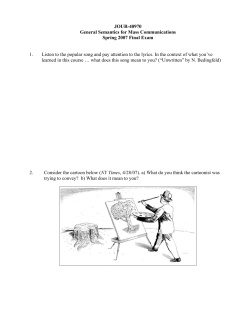 JOUR-40970 General Semantics for Mass