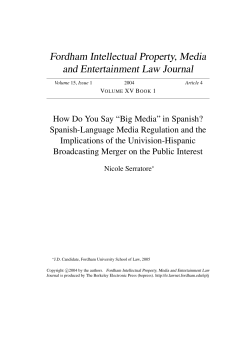 How Do You Say &acirc;&bull;&oelig;Big Media&acirc;&bull;&scaron; in Spanish? Spanish