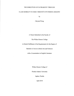 THE DISRUPTION OF PATRIARCHY THROUGH CLASS MOBILITY