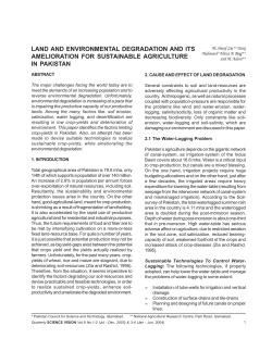 Land and Environmental Degradation and its