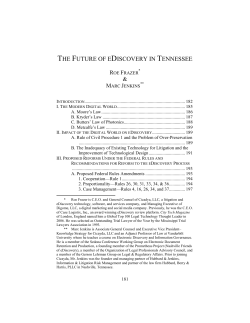 the future of ediscovery in tennessee