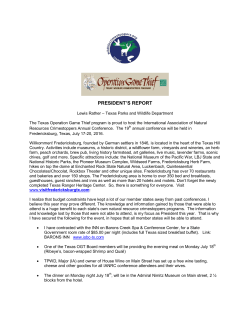 IANRC Report 2016 - International Wildlife Crimestoppers