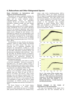 6. Halocarbons and Other Halogenated Species