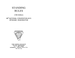 standing rules - Fleet Reserve Association