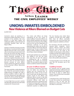 UNioNs: iNmates emBoLdeNed