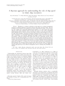 A Bayesian approach for understanding the role of ship speed in