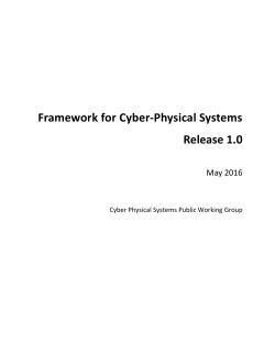 Framework for Cyber-Physical Systems Release 1.0