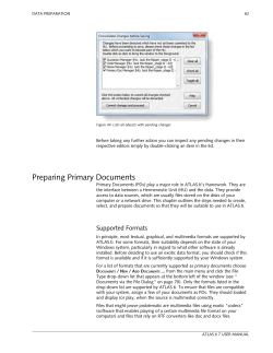 ATLAS.ti 7-Preparing the project documents
