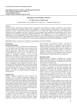 24 Chi-square test in business research