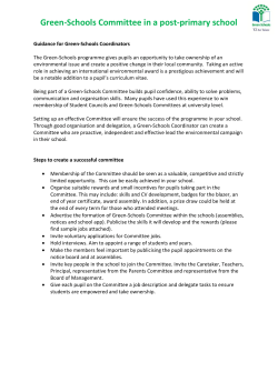 Green-Schools Committee in a post