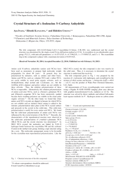 Crystal Structure of L-Isoleucine N