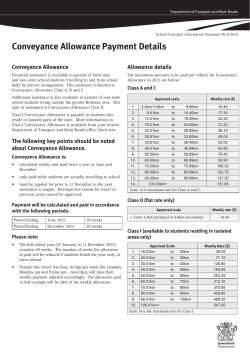Conveyance Allowance Payment Details