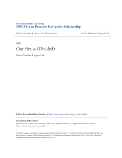 Our House (Divided) - OPUS - Governors State University