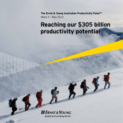 Reaching our $305 billion productivity potential