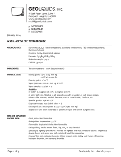 MSDS Acetylene Tetrabro