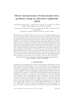 Direct measurement of interatomic force gradients using an ultra