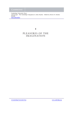 pleasures of the imagination - Beck-Shop