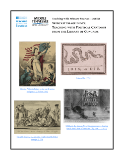 Teaching with Primary Sources—MTSU WEBCAST IMAGE INDEX