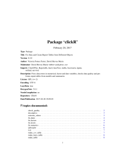 Package `clickR`