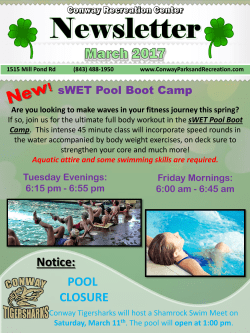 March 2017 CRC Newsletter - Conway Recreation Center