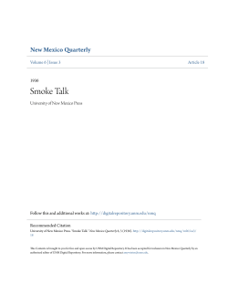 Smoke Talk - UNM Digital Repository