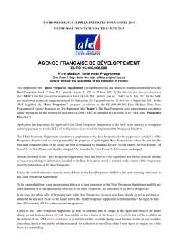 agence fran&ccedil;aise de d&eacute;veloppement