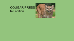 COUGAR PRESS fall edition
