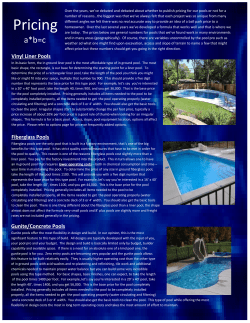 Pricing - Elite Pools and Spas