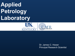 Applied Petrology Laboratory