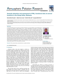 Atm spheric Pollution Research