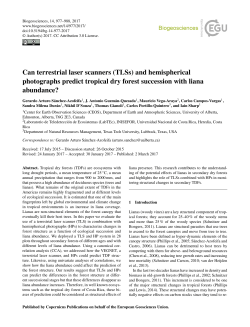 Can terrestrial laser scanners (TLSs) and