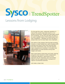 Lessons from Lodging